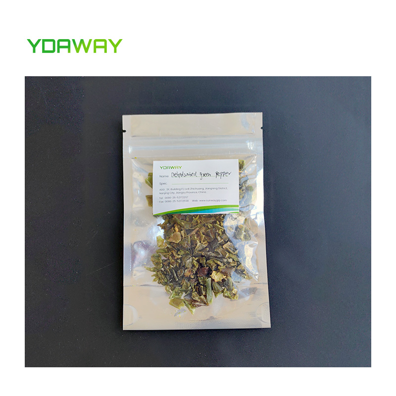 Pimiento verde deshidratado