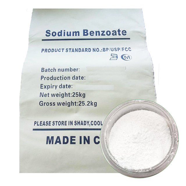 Productos de benzoato de sodio usp antioxidante para proveedor de encurtidos en cosméticos
