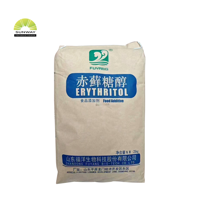 SUNWAY Edulcorante de calidad alimentaria, eritritol en polvo, 25 kg, envasado en bolsa, en stock