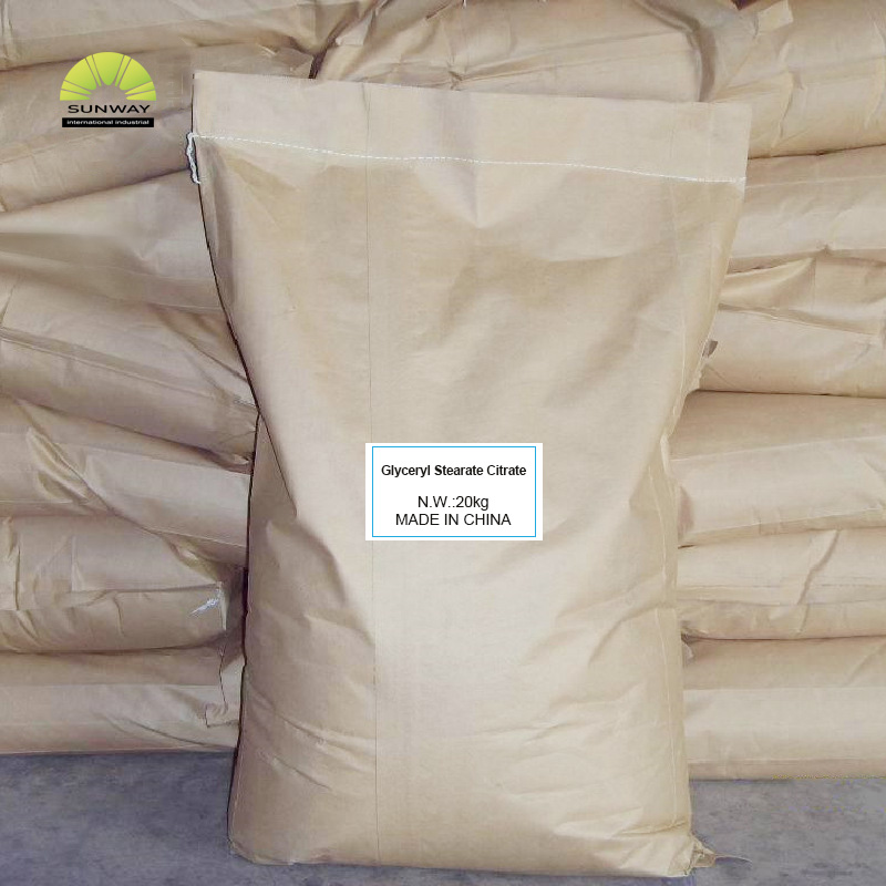 Emulsionante cosmético premium de grado 100% citrato de estearato de glicerilo CAS 55840-13-6 para maquillaje