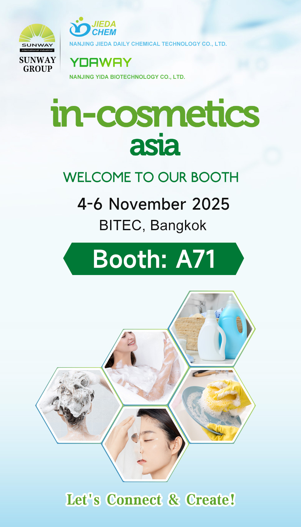 Sunway Group en In-Cosmetics Asia 2025 - Stand A71