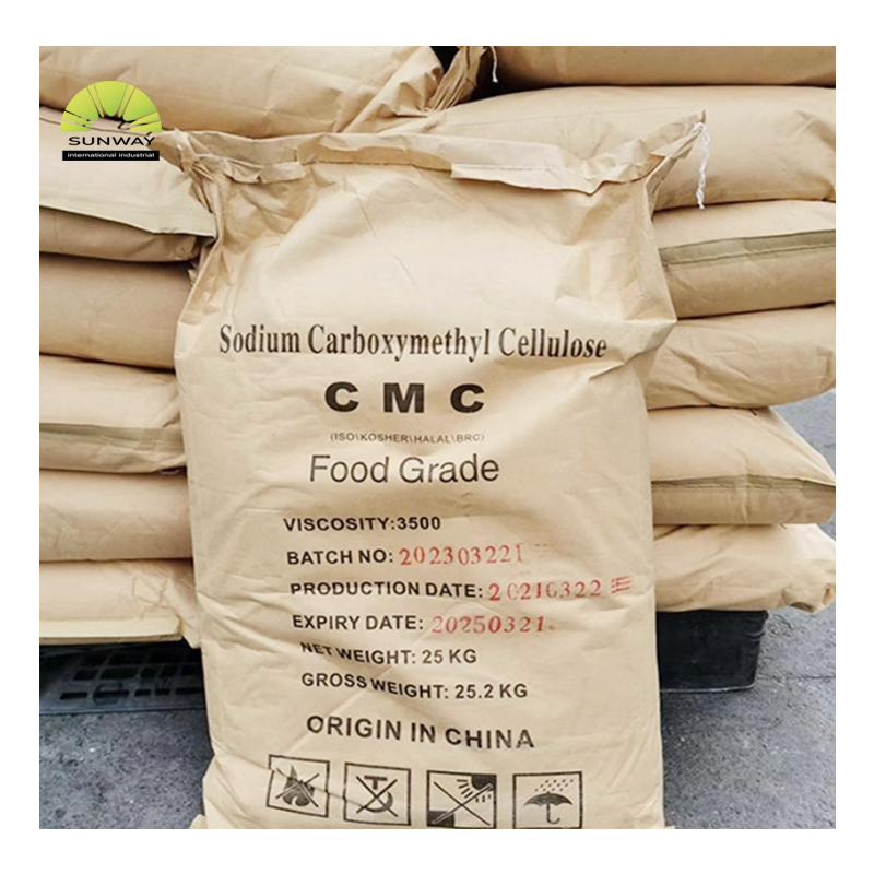 SUNWAY Polvo CMC de calidad alimentaria CAS 9004-32-4 Precio de carboximetilcelulosa sódica