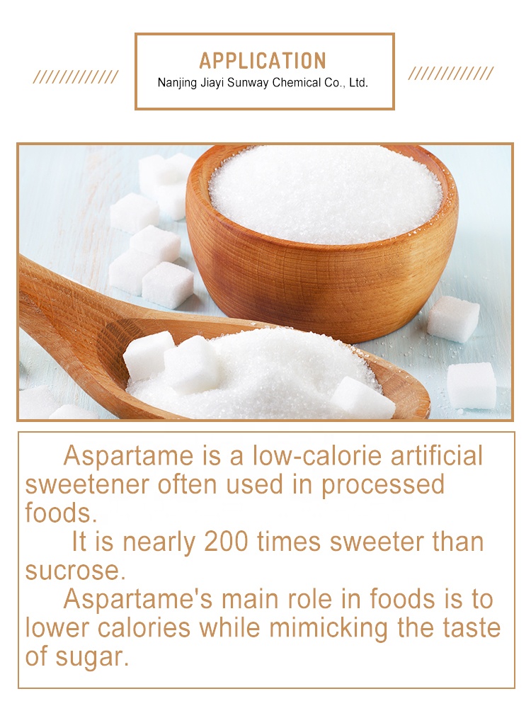 Edulcorante aspartamo azúcar 100 malla aditivos alimentarios suministro de fábrica directamente Undersun Comprar polvo de aspartamo de China