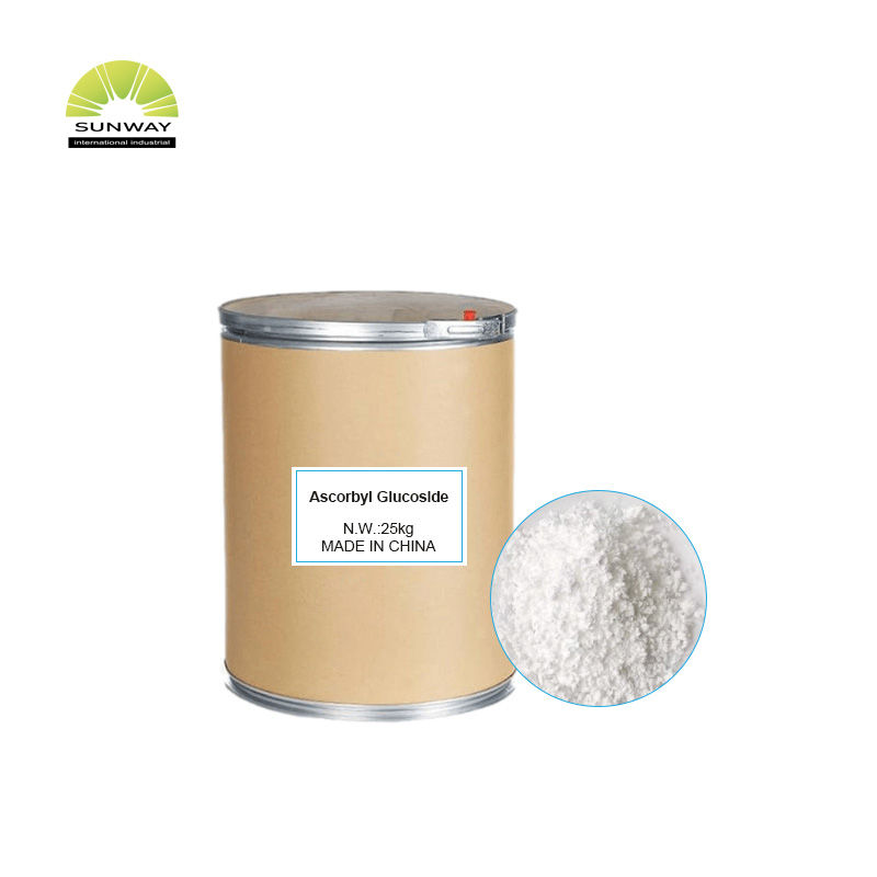 Polvo de glucósido de ascorbilo AA2G para blanquear la piel, de grado cosmético, para productos blanqueadores.