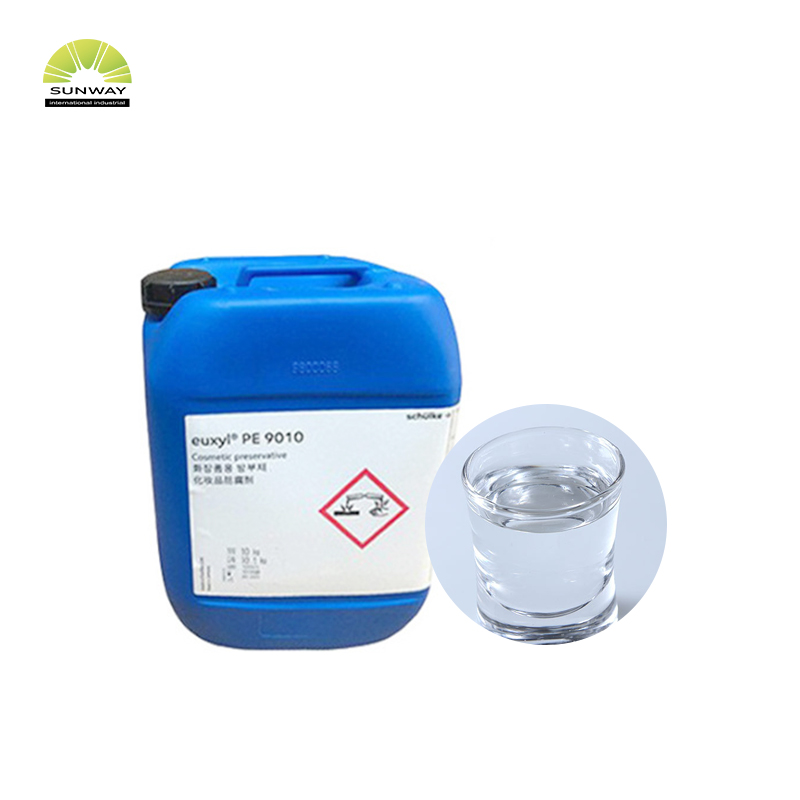 Conservante de grado cosmético 25 kg/tambor Fenoxietanol líquido y etilhexilglicerina PE9010