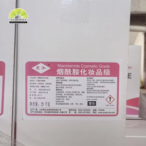 Suministro de fábrica de materia prima cosmética: niacinamida, vitamina B3 en polvo para suero iluminador.