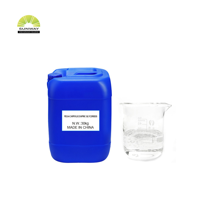 Suplemento de agente cosmético para el cuidado de la piel, estabilizador emulsionante, glicéridos caprílicos/cápricos Peg-6.