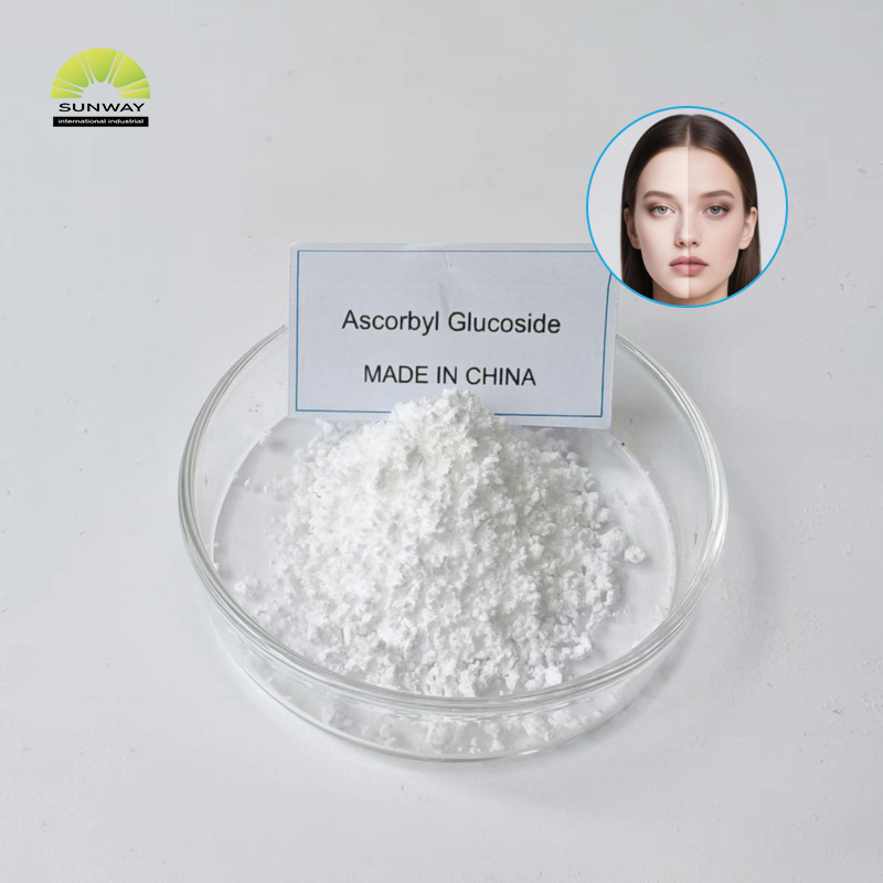 Polvo de glucósido de ascorbilo AA2G para blanquear la piel, de grado cosmético, para productos blanqueadores.