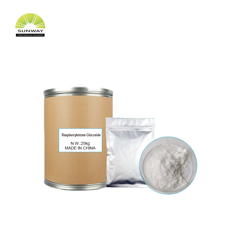 Materia prima cosmética: glucósido de cetona de frambuesa al 99,5 %, CAS 38963-94-9, para suero blanqueador.