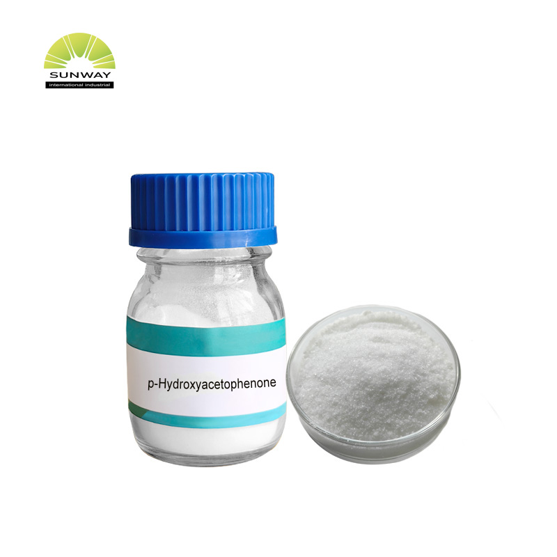 Hidroxiacetofenona, polvo cristalino blanquecino, conservante de grado cosmético con 99 % de pureza para detergente de ropa.