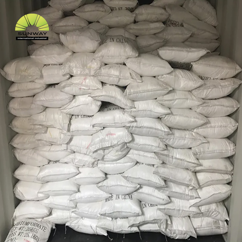 Formiato de sodio de grado industrial con 98% de pureza.