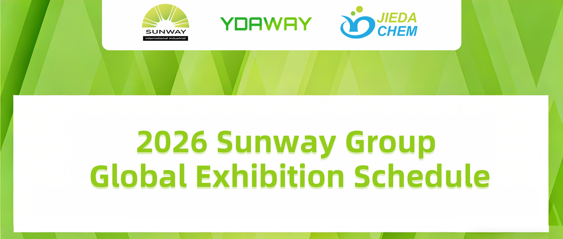 Vista previa de la exposición Sunway Group 2026｜Conózcanos en China y más allá